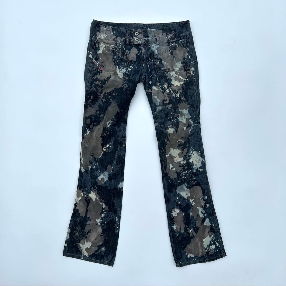 Vintage Diesel Acid-Washed Low Rise Jeans